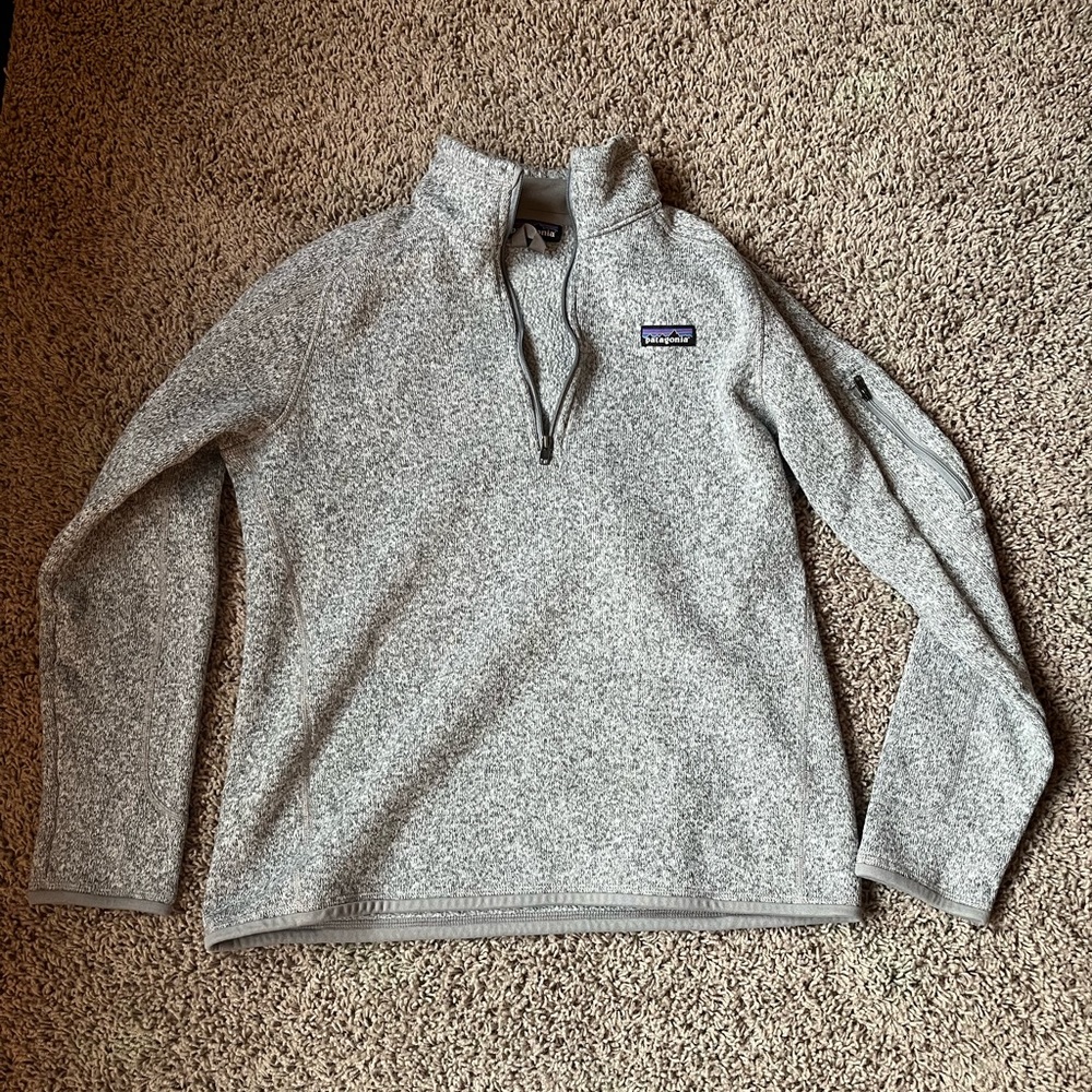 Kids Patagonia Grey Half Zip Sweatshirt